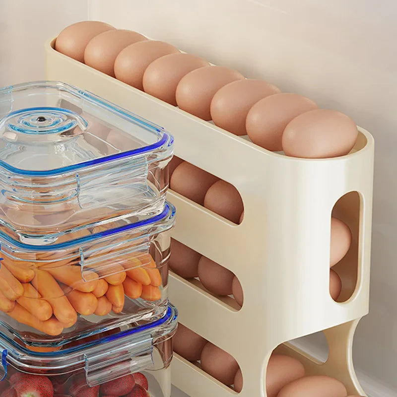 Organizador de Ovos para Geladeira com 4 camadas Eggslide